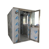 Peralatan Pembersih Udara Senbao Stainless Steel Air Shower Bersertifikasi CE 220V/380V Filter HEPA Daya Tinggi untuk Pintu Masuk Ruang Bersih