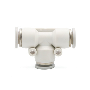 SXQD Pneumatic <b>Quick</b> Connect T Type Tee Coupling PE 4 6 8 10 12 14 16 mm For Air Hose Fitting - Product Image 1