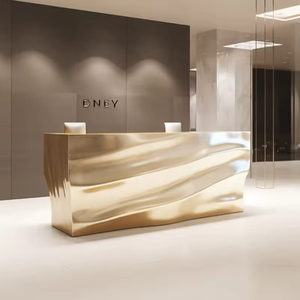 Mostrador de Recepción Creativo y Personalizado con Formas Inusuales para Uso Comercial y de Oficina - Product Image 1