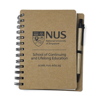 Mini carnet d'exercices avec impression de Logo personnalisé, cahier à spirale avec stylo