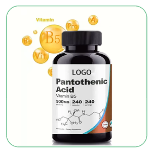 Cápsulas de vitamina B5 de ácido pantoténico de etiqueta privada suplemento de vitamina <span class=keywords><strong>B</strong></span> <span class=keywords><strong>complejo</strong></span> Cápsula de ácido pantoténico - Product Image 1