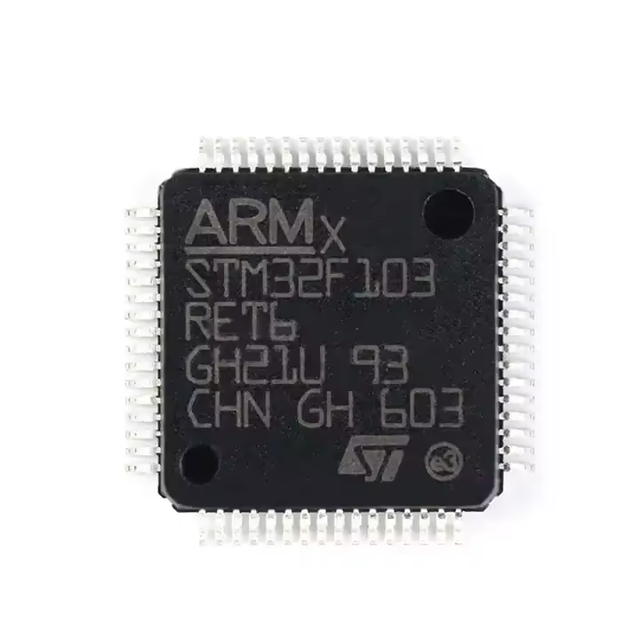 STM32F103RET6 Microprocessor MCU STM IC Chips STM32F103 SMD 512KB FLASH for Core 64K RAM 64-LQFP Package