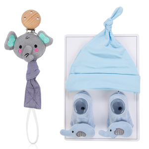 Vente chaude Nouveau style Bonnet pull pour bébé avec jolies fleurs en dentelle, bonnet enfant sans couture, ensemble de chaussettes courtes antidérapantes - Product Image 5