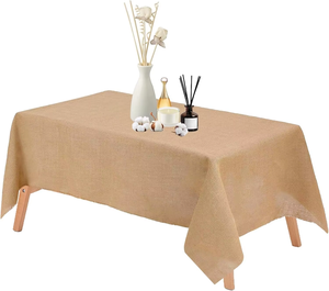 <span class=keywords><strong>Mantel</strong></span> <span class=keywords><strong>de</strong></span> <span class=keywords><strong>Yute</strong></span> Grueso y Resistente, Texturizado, Natural, Impermeable, Cuadrado, Hecho a Mano para Uso Doméstico y para Niñas - Product Image 4