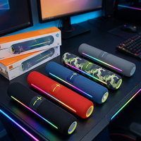 Haut-parleur multifonctionnel d'extérieur 5.3 avec AirPlay, charge rapide, longue autonomie, lumière LED RGB et son surround pour le camping
