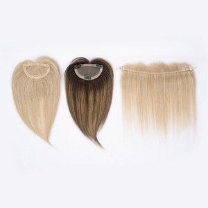 Listo para Enviar, ¡Gran Oferta! Topper de Cabello Humano Virgen Europeo 12*2 con Línea de Cabello Natural, 100% Cabello Humano Largo Marrón Miel con Encaje HD Transparente - Product Image 4