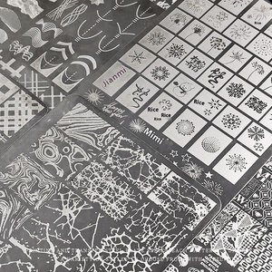 Papillon français coeur amour fleur année <span class=keywords><strong>serpent</strong></span> motif Nail Art modèles plaque en acier inoxydable dentelle outil de transfert <span class=keywords><strong>ongles</strong></span> estampage - Product Image 3
