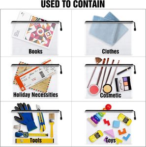 Bolsa de malla al por mayor con cremallera para documentos, carpetas impermeables con cierre, estuche para juguetes, artículos diversos, piezas de rompecabezas, artículos para el hogar - Product Image 5