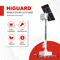 BIGLUX Kompakter Mobiler Solar-CCTV-Turm Mehrfach-Kamerahalterung Einfaches Einsetzungs-System