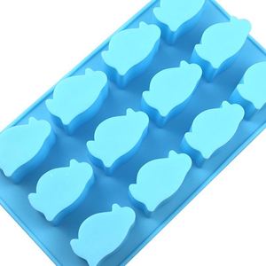 Échantillon Gratuit Usine : Moule en Résine en Forme de Pingouin (12 Motifs Identiques), Moules en Silicone pour Chocolat, Bac à Glaçons en Silicone OEM/ODM - Product Image 3