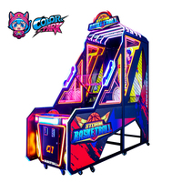 Machine de tir d'arcade de basket-ball à écran 3D pour 2 joueurs d'intérieur Machines de jeu à pièces de style de luxe pour l'amusement