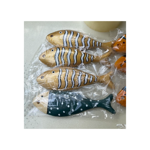 Décoration de poisson en bois rustique: charme et beauté naturelle - Product Image 2