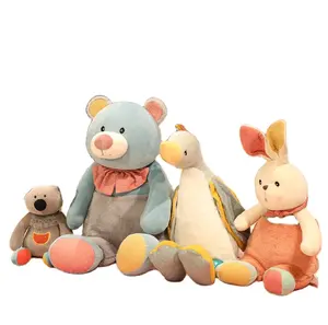 Wholesale Kawaii plush rabbit Bear Koala Wild Goose doll stuffed soft animal plush toys lovely baby sleep toy gift