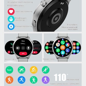 Montre connectée haut de gamme DTR1 avec grand écran HD de 1,43 pouce, surveillance de la fréquence cardiaque, de l'oxygène sanguin, du sommeil et appels, plus de 110 modes sportifs - Product Image 2