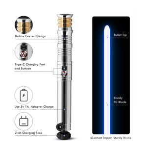 Sabre laser Sith Revan StarWar avec poignée métallique Xenopixel Neopixel pour duels intenses, avec son personnalisé et support de mouvement fluide - Product Image 6