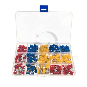 236PCS Mixed Spade Bullet Piggyback <b>Crimp</b> Terminals Insulated Electrical Wire Cable Criming Connectors <b>Set</b> Kits - Product Image 1