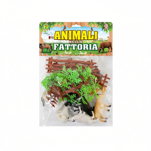 Animali Nella Fattoria Farm <b>Animals</b> Set 28x24 Cm <b>Plastic</b> Toys For Kids Age 3+ - Product Image 2