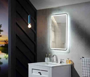 <span class=keywords><strong>Miroir</strong></span> mural ultra-fin argenté anti-buée <span class=keywords><strong>chauffant</strong></span> avec éclairage LED pour maquillage, <span class=keywords><strong>miroir</strong></span> intelligent pour salle de bain - Product Image 3