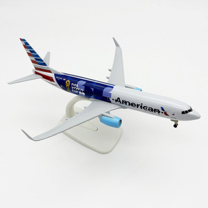 โมเดลเครื่องบินโลหะไดแคสต์ แอร์บัส 737-<span class=keywords><strong>800</strong></span> ลายพิเศษของอเมริกันแอร์ไลน์ ขนาด 20 ซม. พร้อมล้อลงจอด - Product Image 4