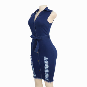 Ultimi <span class=keywords><strong>abiti</strong></span> in Denim Casual <span class=keywords><strong>donna</strong></span> <span class=keywords><strong>Jeans</strong></span> abito 2023 Denim <span class=keywords><strong>Jeans</strong></span> abito da <span class=keywords><strong>donna</strong></span> - Product Image 5