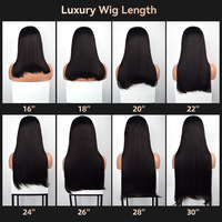 Perruque Lace Front HD 13x4 sans colle, cheveux humains vierges vietnamiens SDD, ultra-lisses, 22-24 pouces, 500g, entièrement tissée à la main