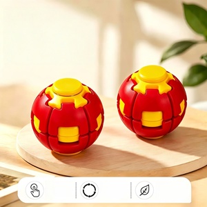 Palla Antistress 3D Press & Spin, Giocattolo Sensoriale Fidget Spinner Giroscopico con Click per Bambini e <span class=keywords><strong>Adulti</strong></span>, Regalo per Alleviare Ansia e <span class=keywords><strong>ADHD</strong></span> - Product Image 4