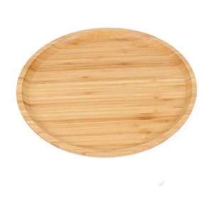 Plateau de service Echo Bamboo 20cm couleur bois naturel pour thé, collations, fruits, petit-déjeuner - Product Image 1
