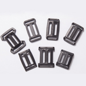 Hebilla deslizante de plástico, hebilla rectangular ajustable de 3 posiciones de un solo lado para correas y cinturones, diseño duradero - Product Image 1