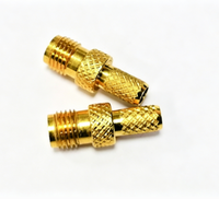 Pièces usinées CNC sur mesure OEM de précision, connecteur électrique tourné en laiton plaqué or, broche de contact, service de tournage CNC
