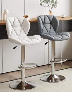 Best Selling Modern <strong>Leather</strong> <strong>Bar</strong> Chair High Quality Swivel <strong>Bar</strong> <strong>Stool</strong> <strong>Leather</strong> Counter High Chair Kitchen <strong>Bar</strong> <strong>Stool</strong> High Chair - Product Image 3