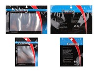 Pochette à fermeture éclair refermable laminée en feuille imprimée personnalisée sac de leurre pour aliments poissons emballage en plastique souple étanche à l'humidité sacs à appâts personnalisés