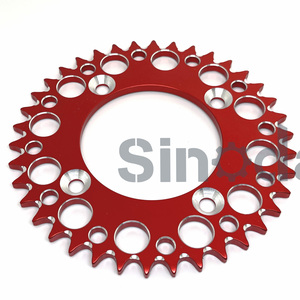 Pignon en aluminium de moto de haute qualité pour Honda <span class=keywords><strong>CRF</strong></span> 110 CRF80 XR80 CR50 CR80 CRF110 - Product Image 1
