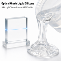 Caoutchouc de silicone liquide optique haute transparence Doneson DSA-71XX, bicomposant 1:1, pour moulage par injection, dureté Shore 30-80, moulage et scellement