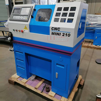 Petit tour CNC pour utilisation en métal, mini tour CNC210 pour utilisation en laboratoire