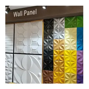 Pannello di decorazione murale 3d Pvc decorazioni adesivi da parete esterni 3D PVC pannelli da parete