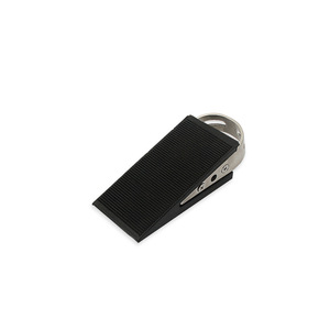 304 Stainless Steel Rubber Door Stopper Floor <b>Mount</b> Minimalist Design Durable Anti-collision Silent Indoor Use - Product Image 1