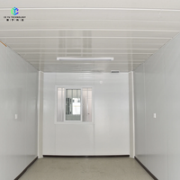 Garage modulaire temporaire détachable de 20 pieds, maison conteneur préfabriquée mobile en kit, bâtiment de bureau en panneaux sandwich