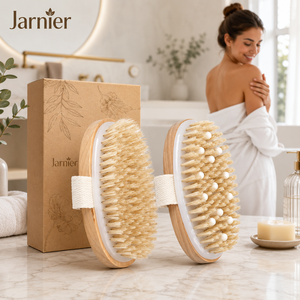Jarnier FSC Factory Wholesale 100% Natural Vegan Sisal Bristle Exfoliating <strong>Brush</strong> <strong>Bamboo</strong> Wooden Handle Shower Dry Body Bath <strong>Brush</strong> - Product Image 2