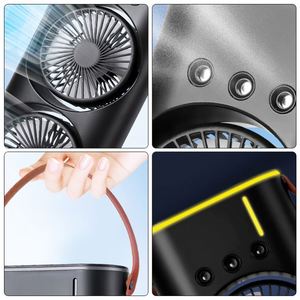Water Cooling Portable Dual-<b>Head</b> Large Capacity Minimalist Stylish Durable Colling <b>Fan</b> for Indoor - Product Image 4