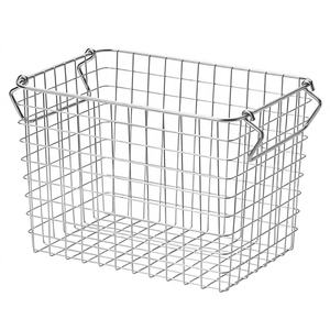 Cesta de Almacenamiento Rectangular Pequeña de Malla de Alambre de Acero Inoxidable 316 Ecológica para Almacenamiento Eficiente, Escurrido y Uso Multiusos - Product Image 1