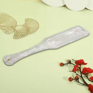 新しいスタイル罰サテンレザーむち打ちスパンキングパドルSM罰ホイップBdsmセックス - Product Image 2