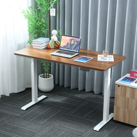 Table électrique réglable à double moteur personnalisée, bureau réglable en hauteur sur 2 à 4 niveaux pour la maison et le bureau
