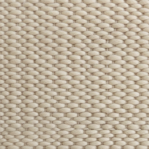 Alfombra Moderna Antideslizante de Pelo Corto Texturizado en Color Blanco, Hecha a Mano en India con Lana y Algodón, para Interiores y Hogares Elegantes - Product Image 1