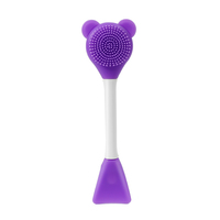 Produits de dropshipping 2026 Brosse applicatrice à double tête souple et plate portable pour le soin de la peau des femmes, outil de maquillage à domicile