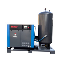 HT Kompresör15 22 37 KW Hepsi Bir Arada Skid Üzeri Monteli Vidalı Hava Kompresörü Lazer Kesim Endüstrisi için