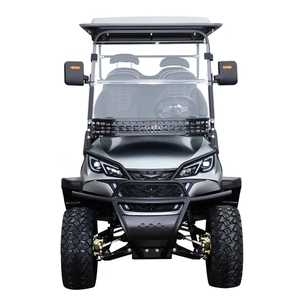 Voiturette de golf surélevée 6 places à 4 roues motrices, avec batterie lithium 2025, énergie nouvelle, frein à tambour hydraulique et phares LED - Product Image 1