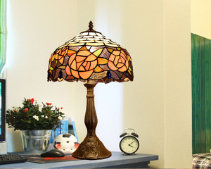TFT-8059 Traditional Glass Lampshade Handcrafted Stained Glass 12 Inch <strong>tiffany</strong> <strong>Style</strong> Antique <strong>Table</strong> <strong>Lamp</strong> - Product Image 6