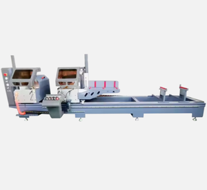 Sierra ingletadora automática de aluminio de doble cabezal para corte a 45 y 90 grados, precio económico de China - Product Image 2
