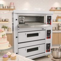 Oven Pemanggang Roti Rui Tai 3 Dek 6 Loyang, Baja Anti Karat Pemanasan Merata Kontrol Digital, Peralatan Toko Roti