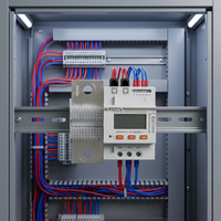Compteur d'énergie DC DJSF1352-D-600 600A Courant Maximal pour Solaire Photovoltaïque, Télécommunications et Bornes de Recharge Véhicules Électriques Modbus-RTU Rail DIN